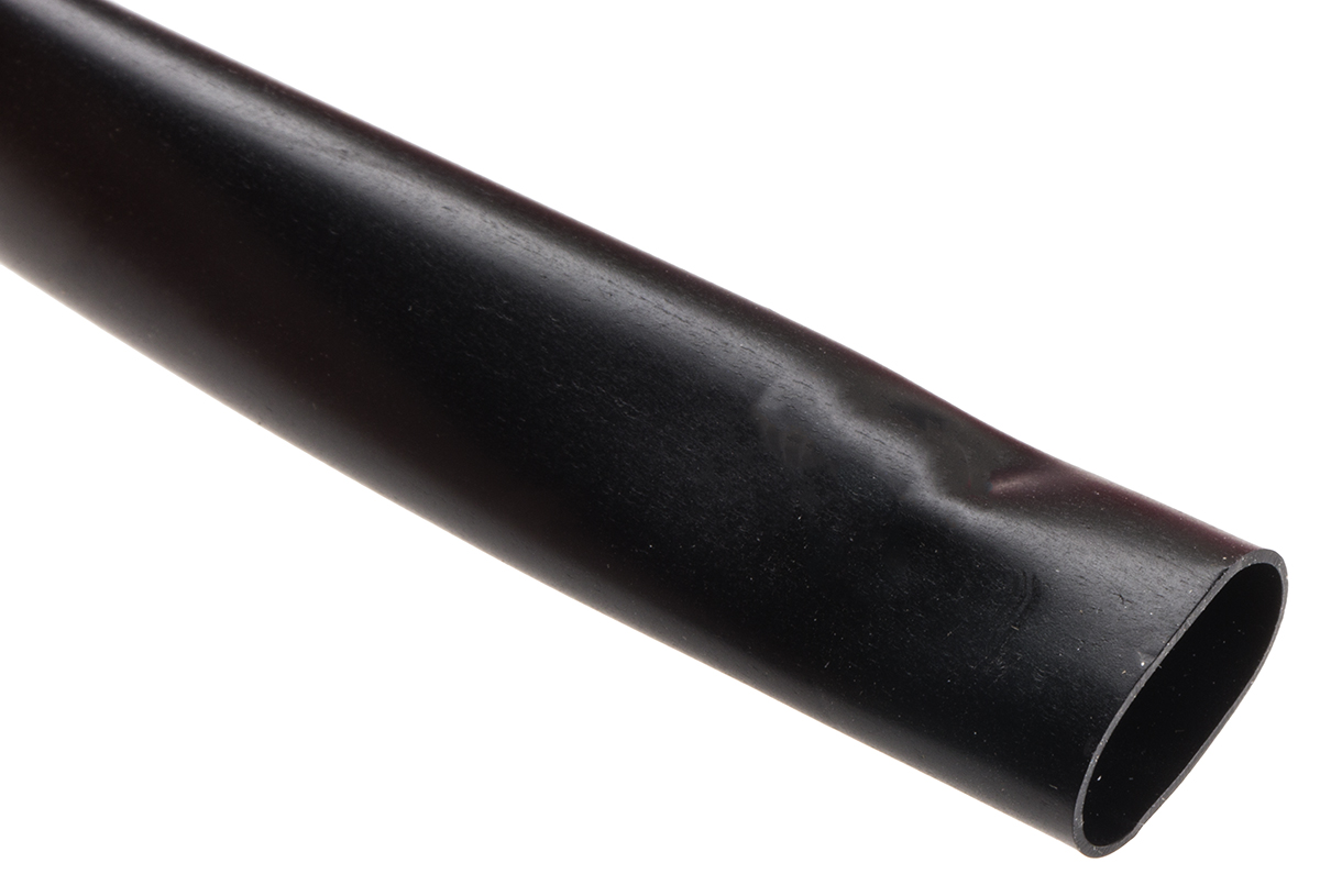 Alpha Wire Polyvinyl Chloride Black Cable Sleeve 13.3 mm Cable Diameter, FIT Wire Management Series