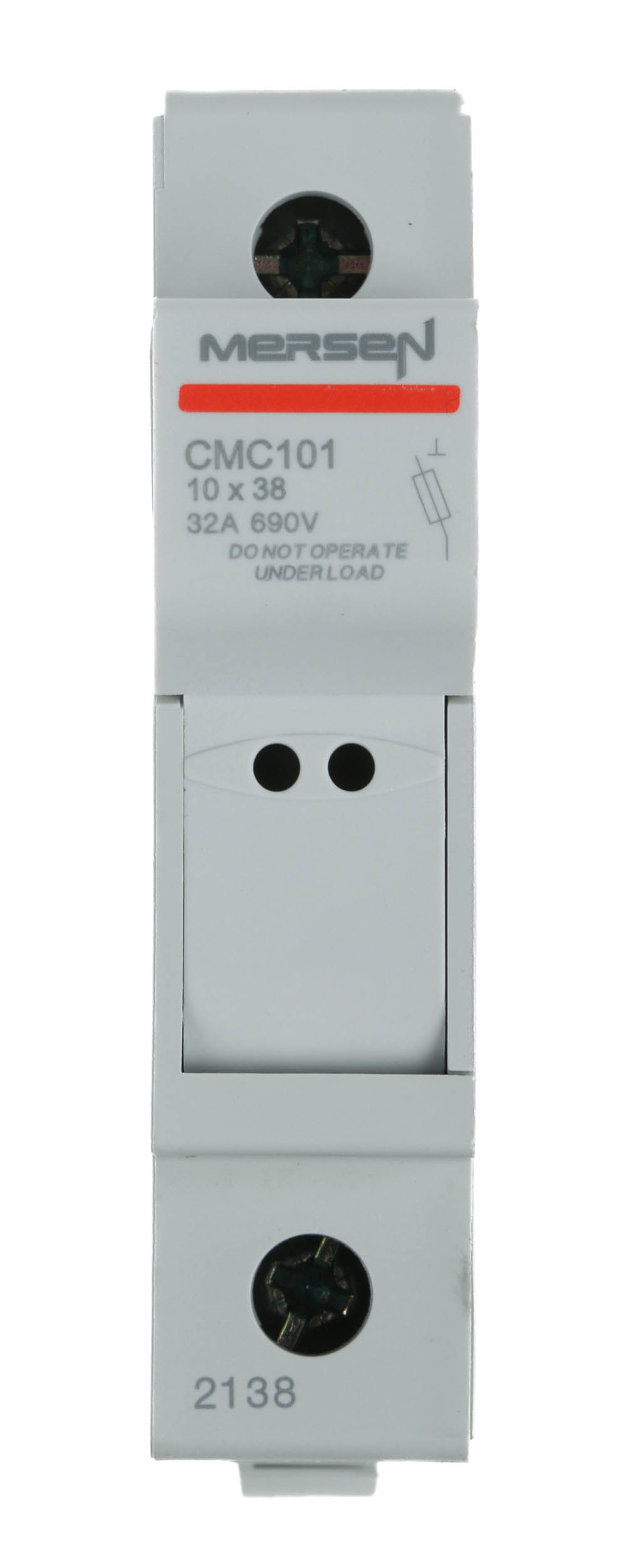 p1062705-cmc101 Mersen 32A Rail Mount Fuse Holder for 10 x 38 mm, 1P-Pole, 690V ac