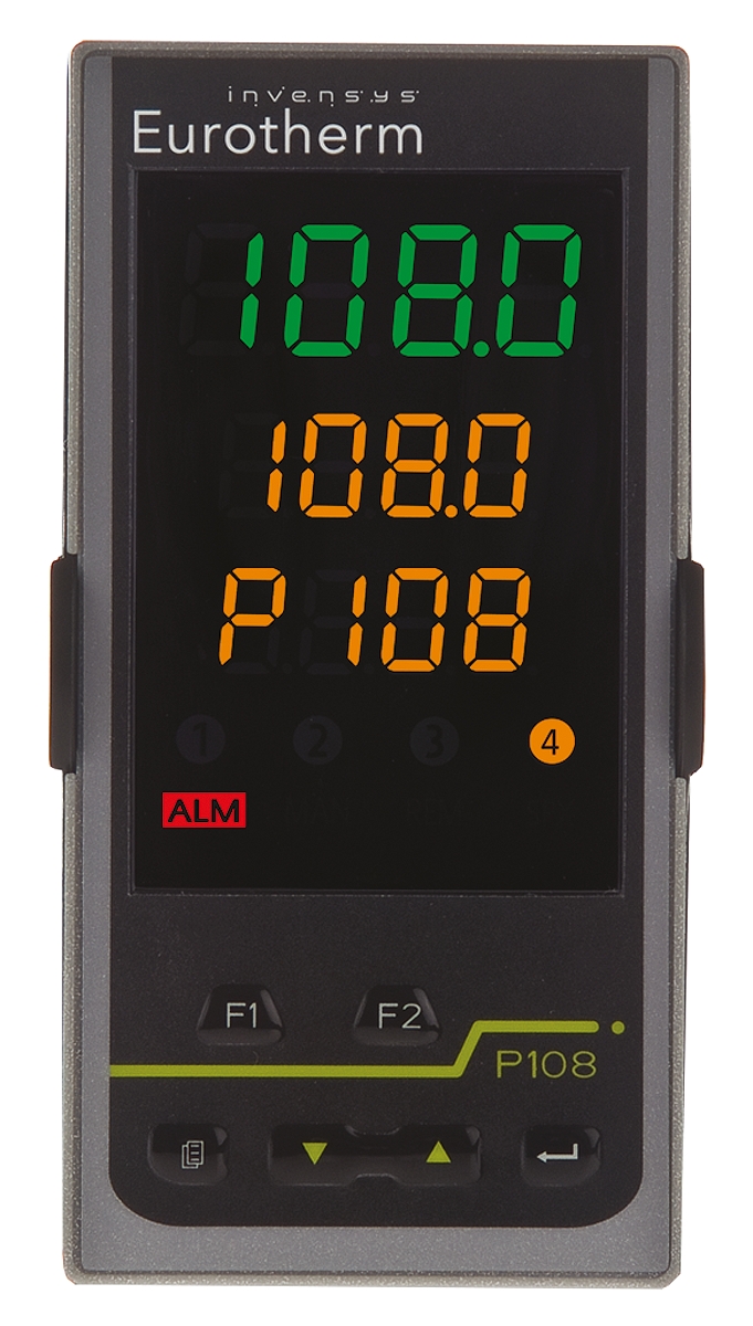 p108ccvhlrcr Eurotherm Piccolo P108 Panel PID Temperature Controller 2 Input, 2 Output Relay 264V ac On-Off