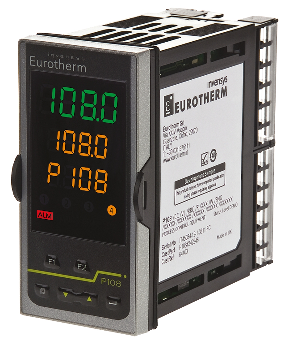 p108ccvhlrcr Eurotherm Piccolo P108 Panel PID Temperature Controller 2 Input, 2 Output Relay 264V ac On-Off