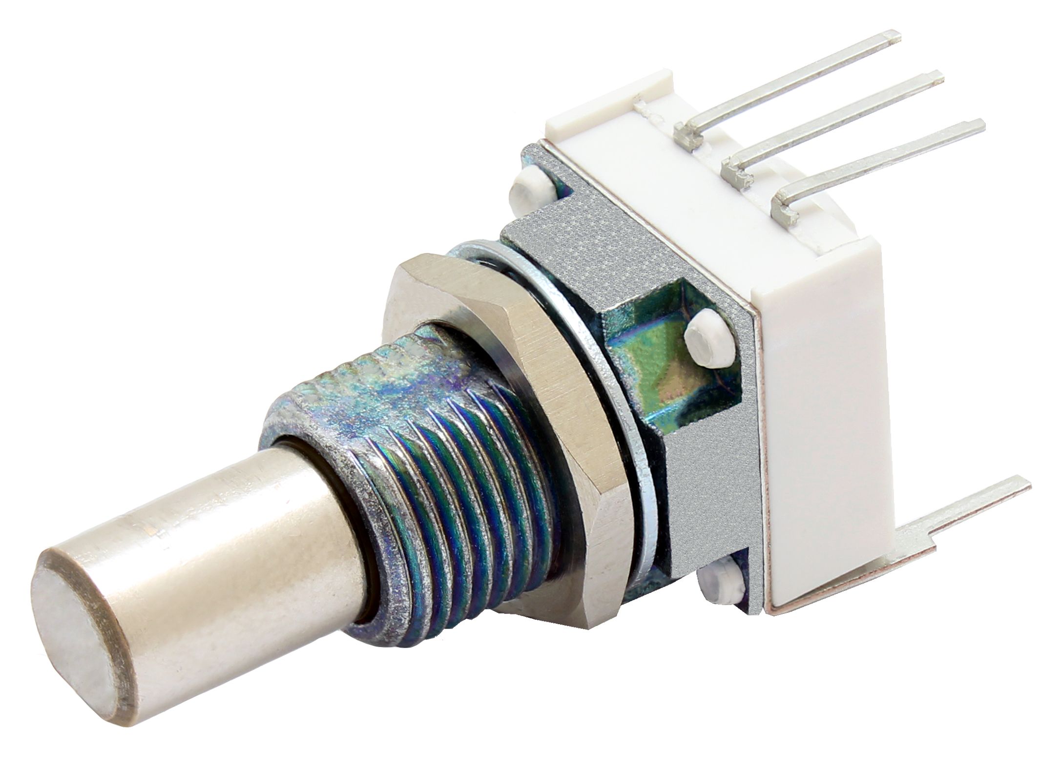 Vishay P11H 4.7 kΩ Rotary Potentiometer 1-Turns 1-Gang Panel Mount, Through Hole, P11H1F0GHFW10472KA