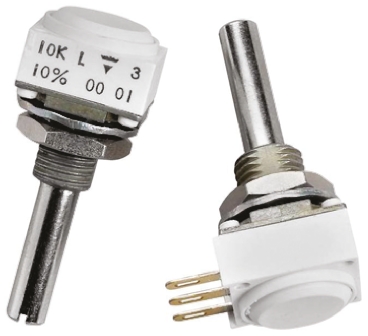 Vishay P11L 50 kΩ Rotary Potentiometer 1-Turns 2-Gang Panel Mount