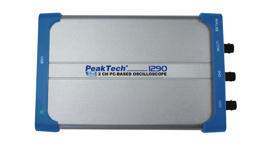 PeakTech 1200 Series, 25 MHz PC Based Oscilloscope 2-Channel