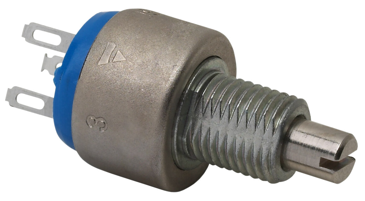 Vishay P13 10 kΩ Rotary Potentiometer 1-Turns 1-Gang Panel Mount, P13QEJ103MAB12