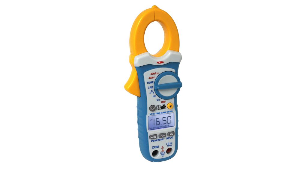 PeakTech P1650 Clamp Meter, 400 A 400 A 400 mV dc 400 mV ac CAT III