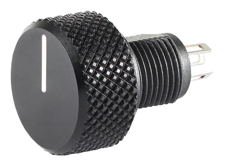 Vishay P16 10 kΩ Knob Potentiometer Potentiometer 1-Turns 1-Gang Panel Mount, P16NM103MAB15F1