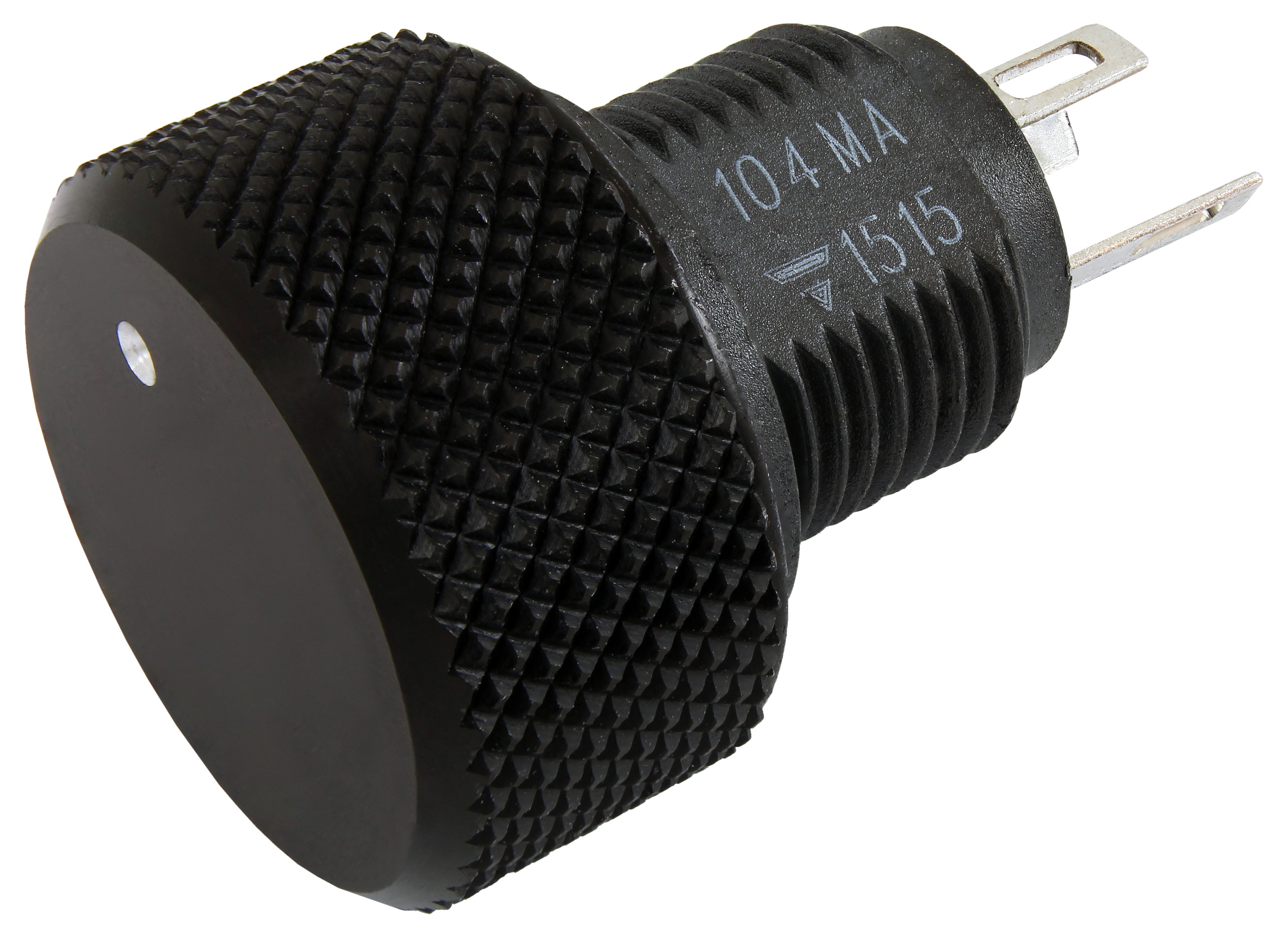 Vishay P16 4.7 kΩ Rotary Potentiometer 1-Turns 1-Gang Panel Mount, P16NM472MAB15CV1D