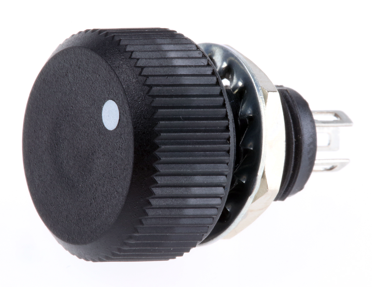 Vishay P16 220 kΩ Rotary Potentiometer 1-Turns 1-Gang Panel Mount, P16NP224MAB15