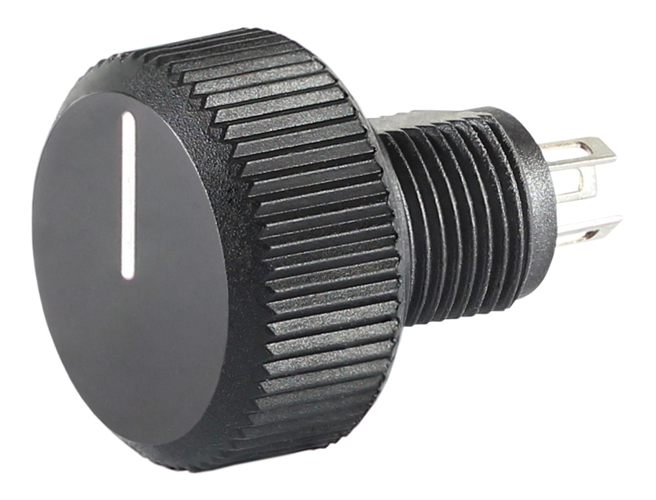 Vishay P16 4.7 kΩ Knob Potentiometer Potentiometer 1-Turns 1-Gang Panel Mount, P16NP472MAB15F1
