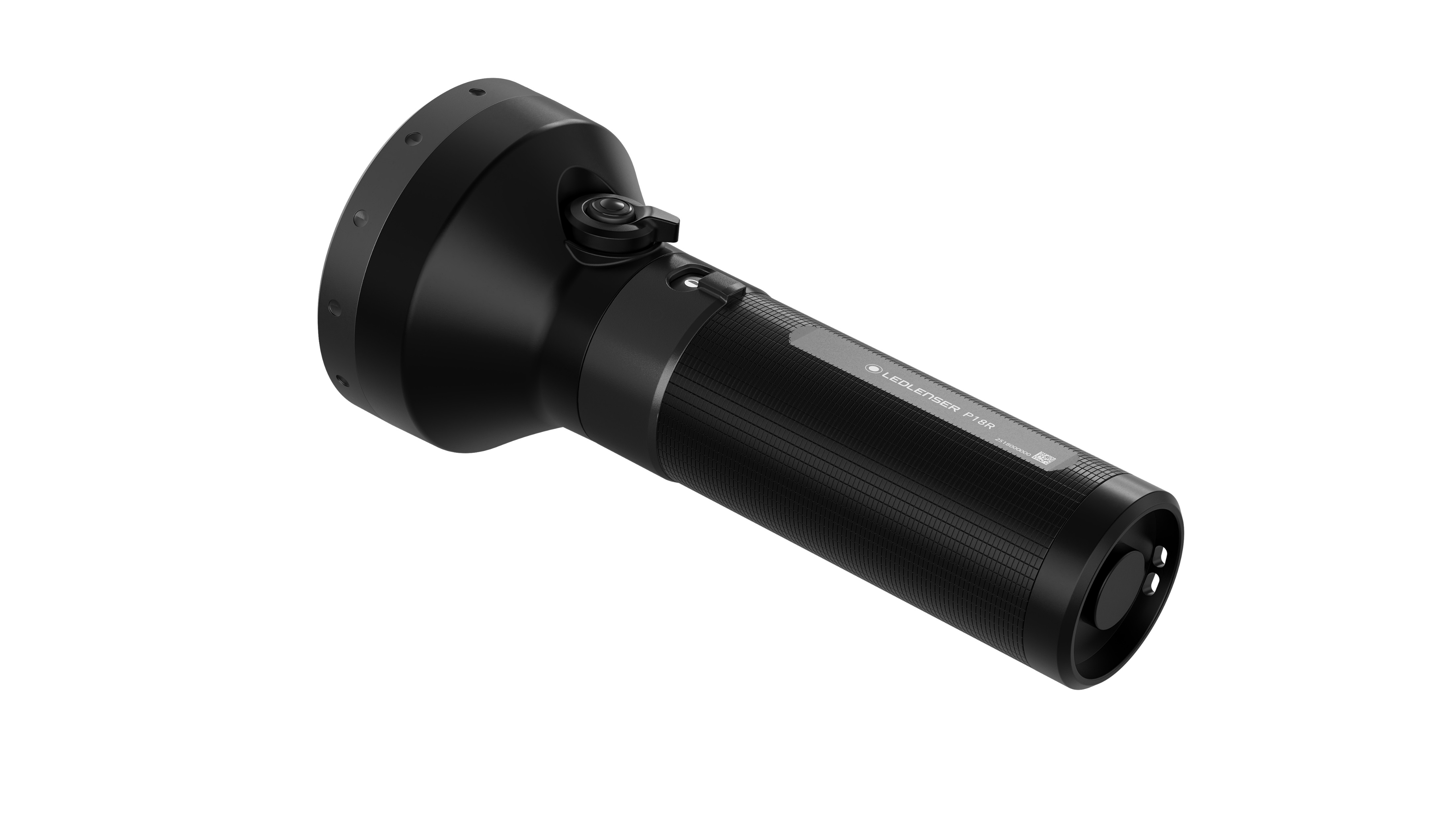 p18r LEDLENSER LED Torch Black Rechargeable 6500 lm, 196 mm
