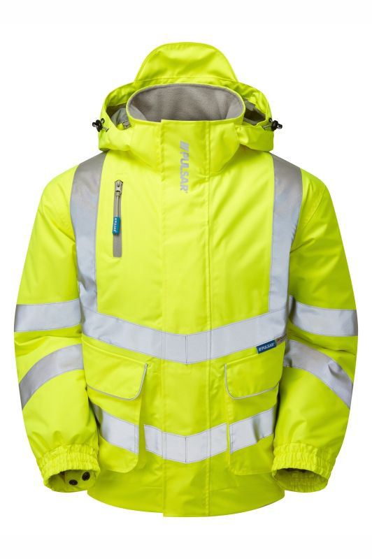 p191-m PULSAR P191 Yellow Hi Vis Jacket, M