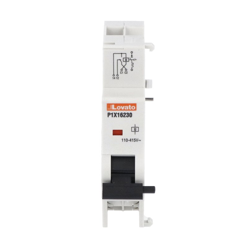 p1x16230 Lovato DIN Rail Shunt Trip for use with P1MB Series