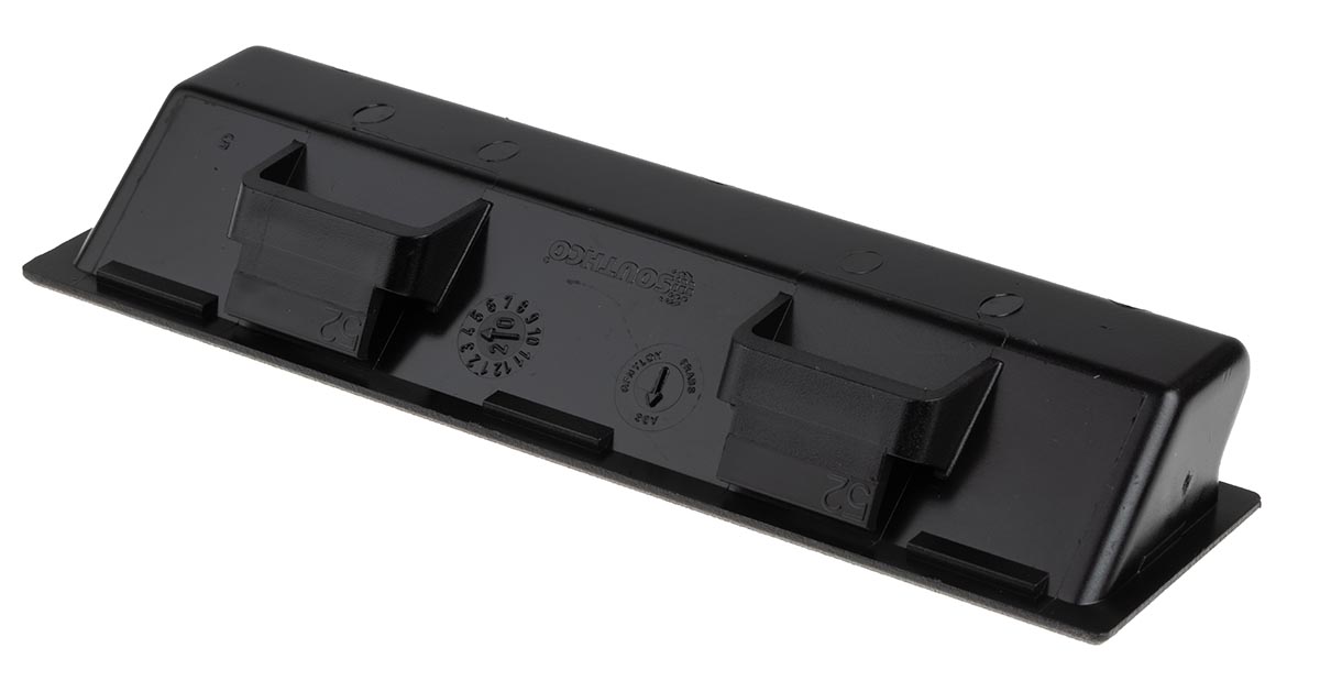 Southco Textured Matt Black Plastic Handle 17 mm Height, 35.8mm Width, 127.3 mm Length