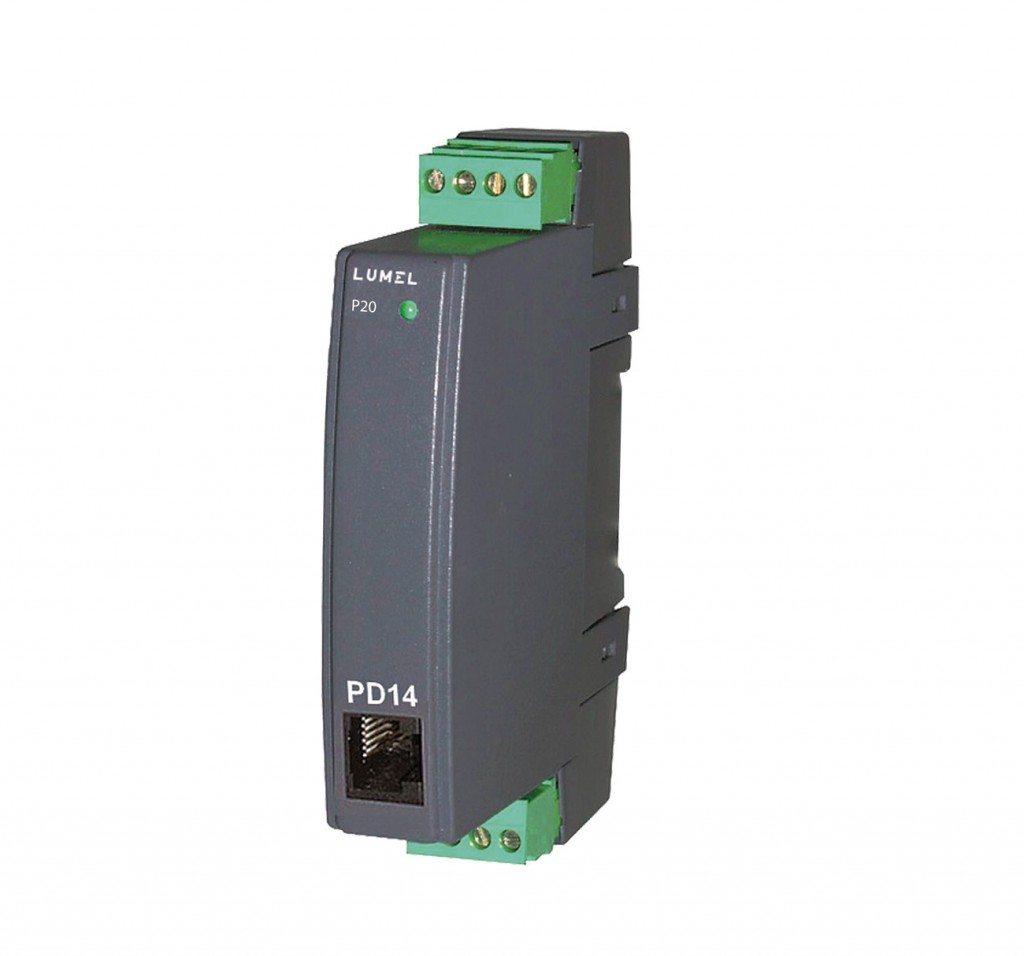 Lumel P20 Series Temperature Transducer, Current Input, Analogue Output