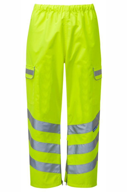 PULSAR P206 Unisex Hi Vis Trouser Yellow 44 to 47 in Waist