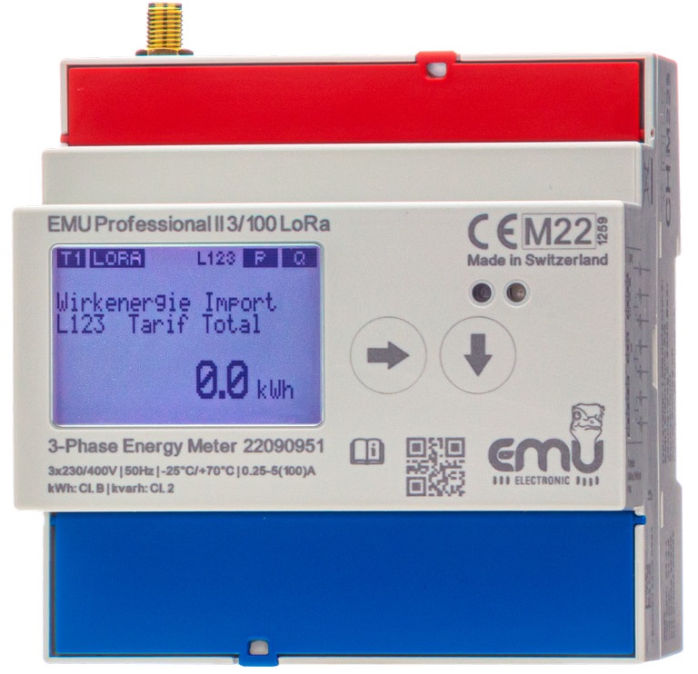 EMU Electronic AG 3 Phase LCD Digital Power Meter, Type Power