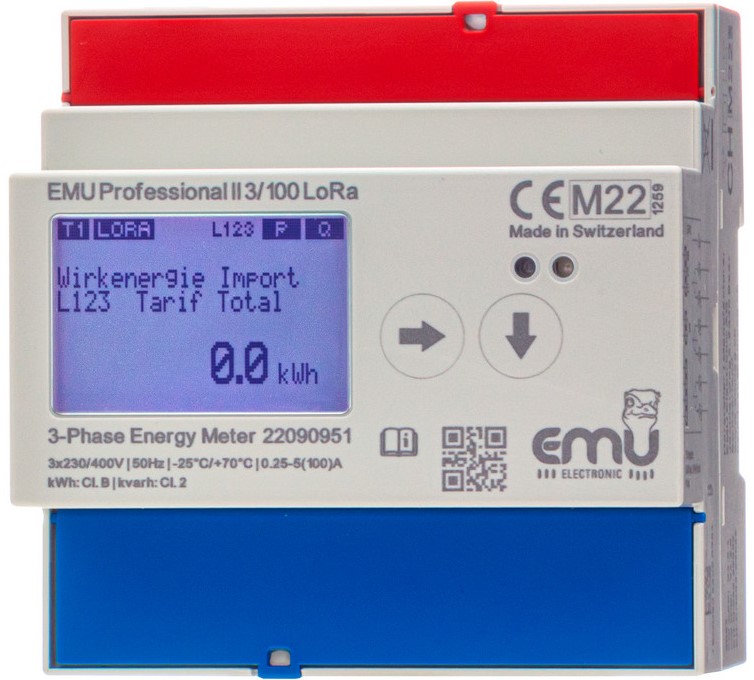 EMU Electronic AG 3 Phase LCD Digital Power Meter, Type Power