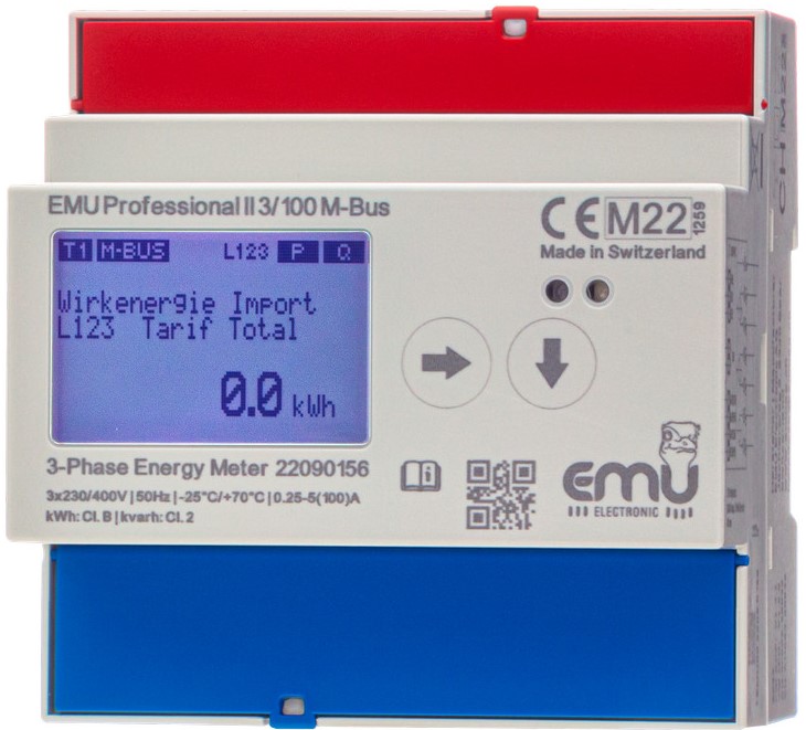 EMU Electronic AG 3 Phase LCD Digital Power Meter, Type Power