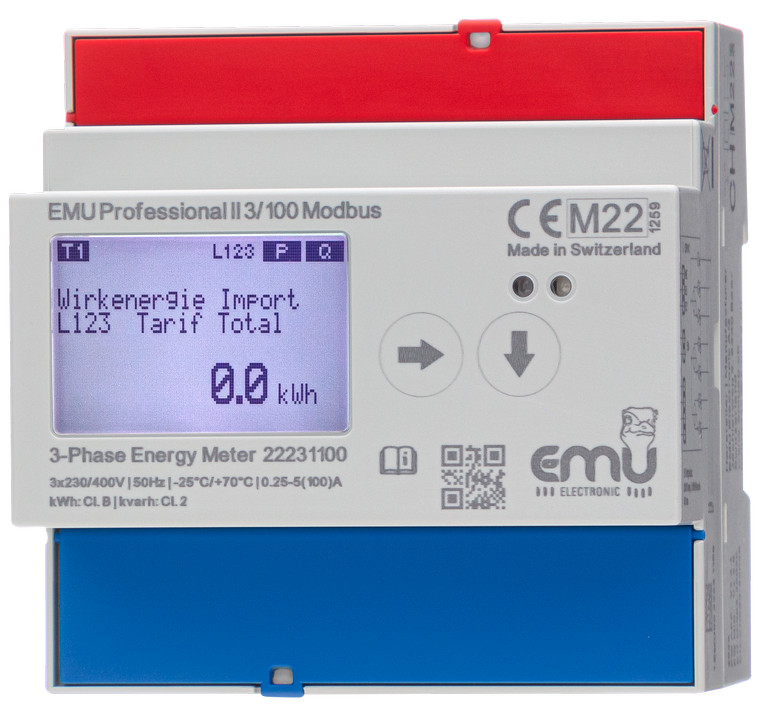 EMU Electronic AG 3 Phase LCD Digital Power Meter, Type Power