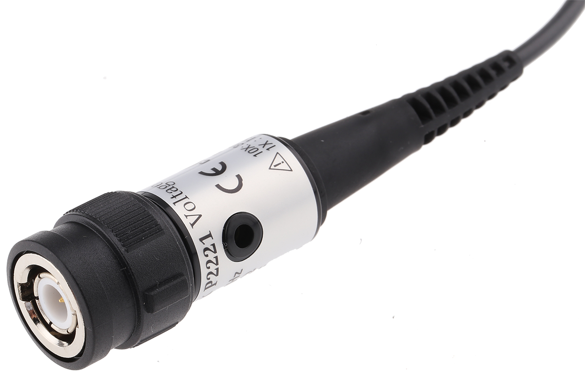 p2221 Tektronix P2221 Oscilloscope Probe, Voltage Type, 200 MHz, Hook Tip, Ground Lead Connector