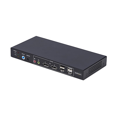 StarTech.com 2 Port 2 Displays USB DisplayPort KVM Switch USB 3840 x 2160 pixel Maximum Resolution