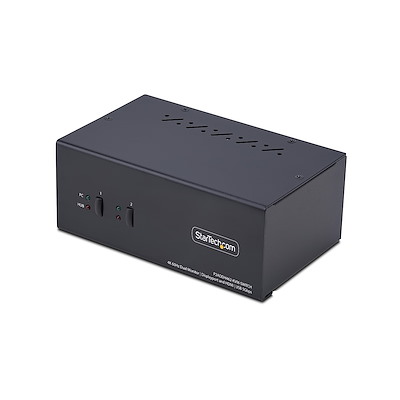StarTech.com 2 Port 2 Displays USB DisplayPort, HDMI KVM Switch USB 3840 x 1080 pixel Maximum Resolution