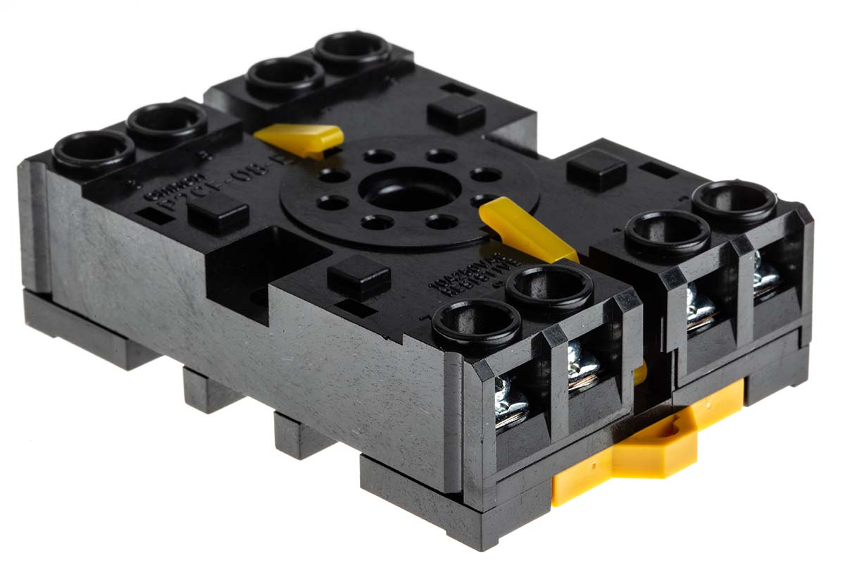p2cf-08-e Omron Socket For Use With  H3CR-F Series, H3CR-G Series, H3CR-A Series, H3CR-H Series