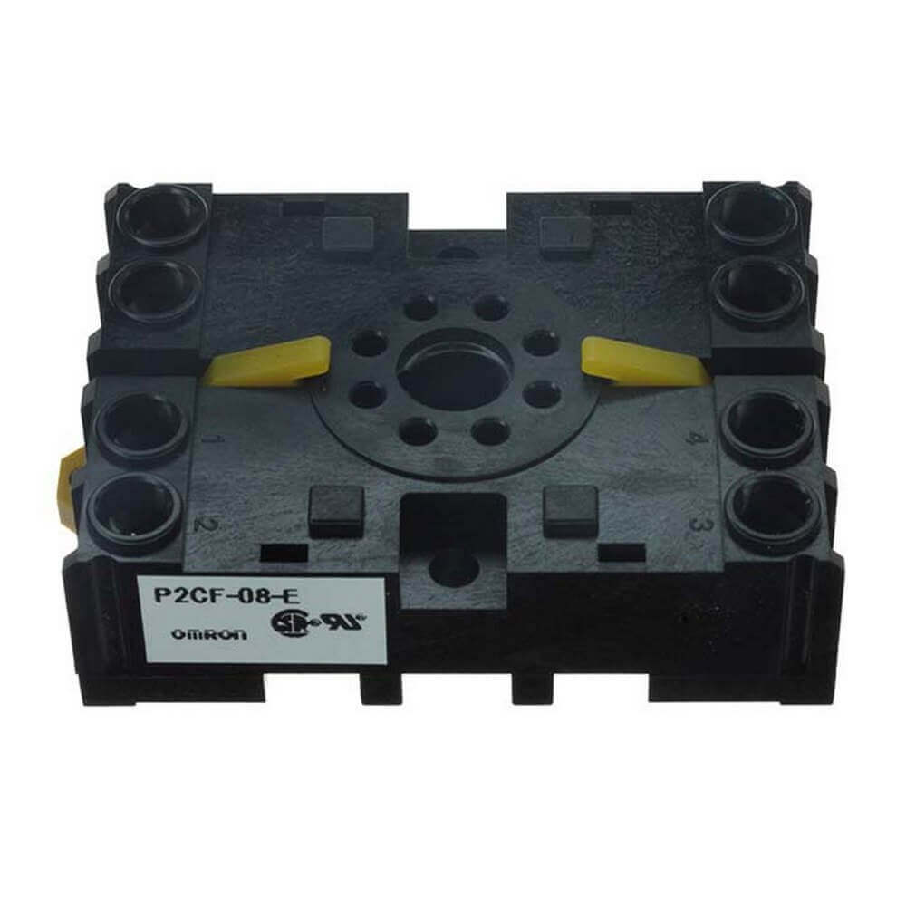 p2cf-08-e Omron Socket For Use With  H3CR-F Series, H3CR-G Series, H3CR-A Series, H3CR-H Series