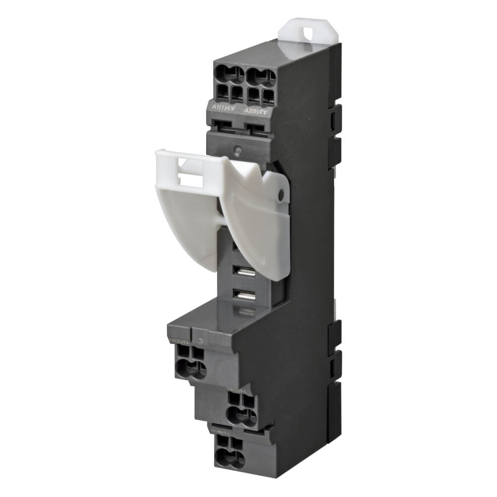 p2rf-05-pu Omron P2RF 5 Way 250V ac DIN Rail Relay Socket, for use with G2R-1-S Series General Purpose Relay, H3RN Series Timer