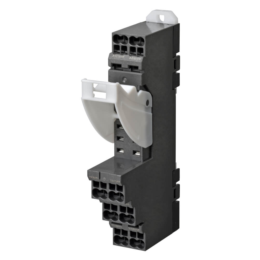 Omron P2RF 8 Way 250V ac DIN Rail Relay Socket, for use with H3RN Series Timer, KL7 Series Liquid Leakage Sensor,