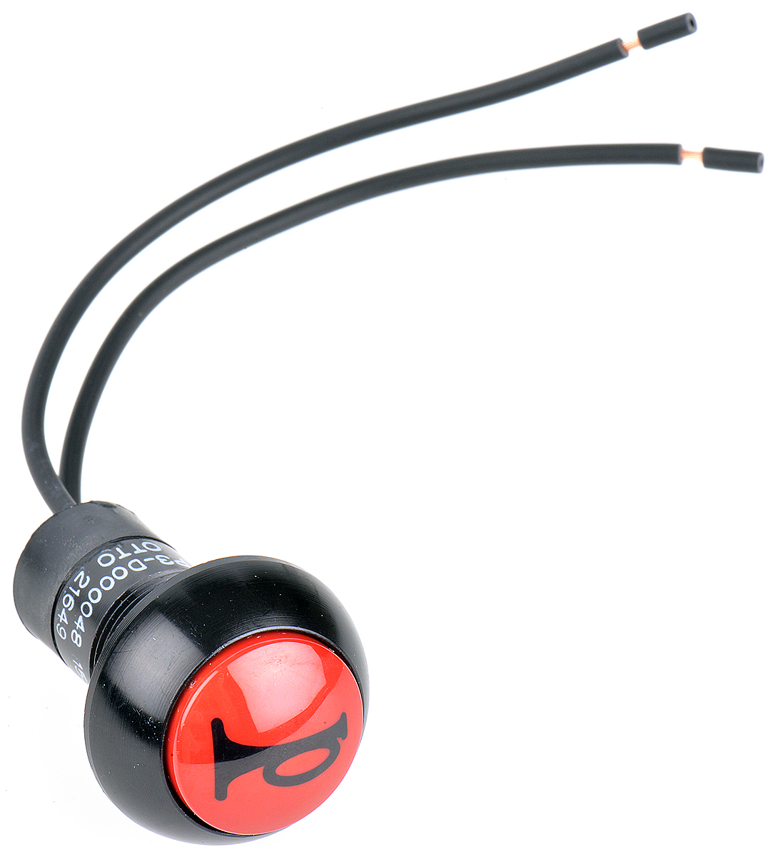 p3-d000048w Otto P3 Series Push Button Switch, Momentary, Panel, SPDT, Red LED, IP64, IP68S, 28 V dc 115 V ac
