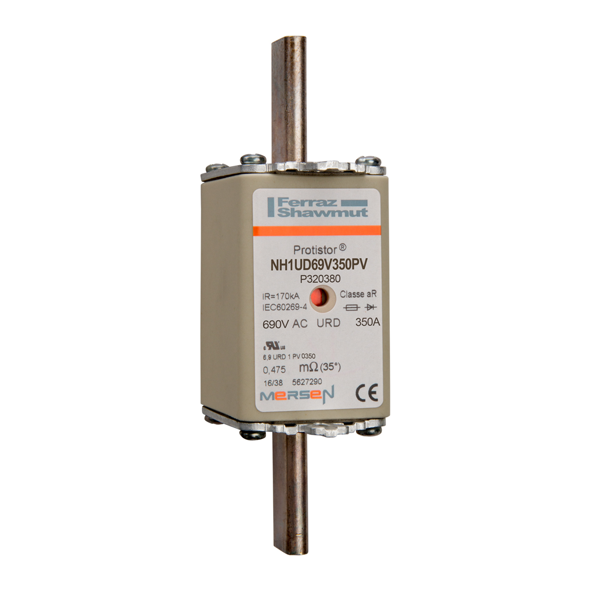 Mersen 350A NH Fuse NH1 690V ac