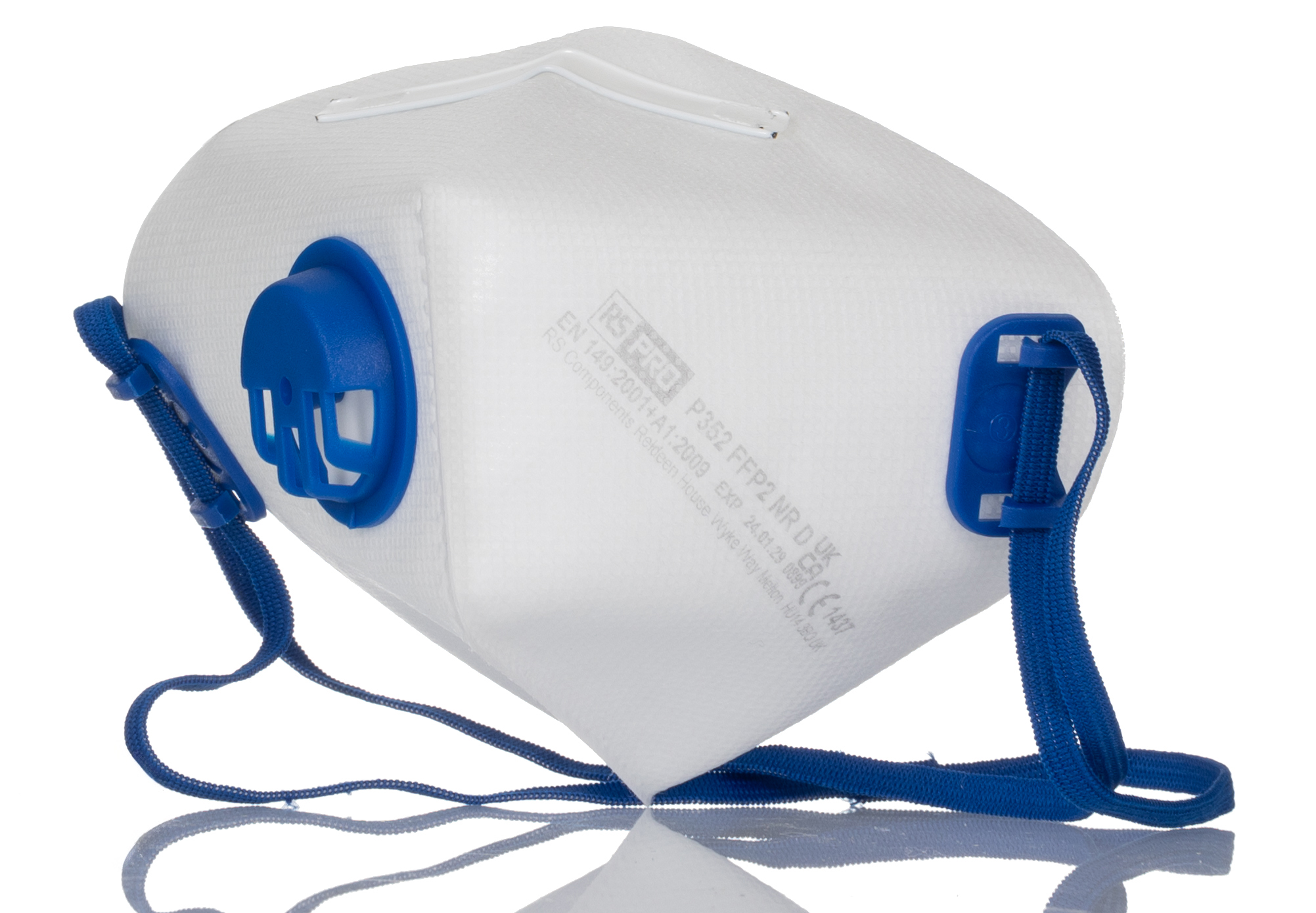 p352 RS PRO Disposable Respirator Valved, FFP2 12 Per Pack per Package Moulded