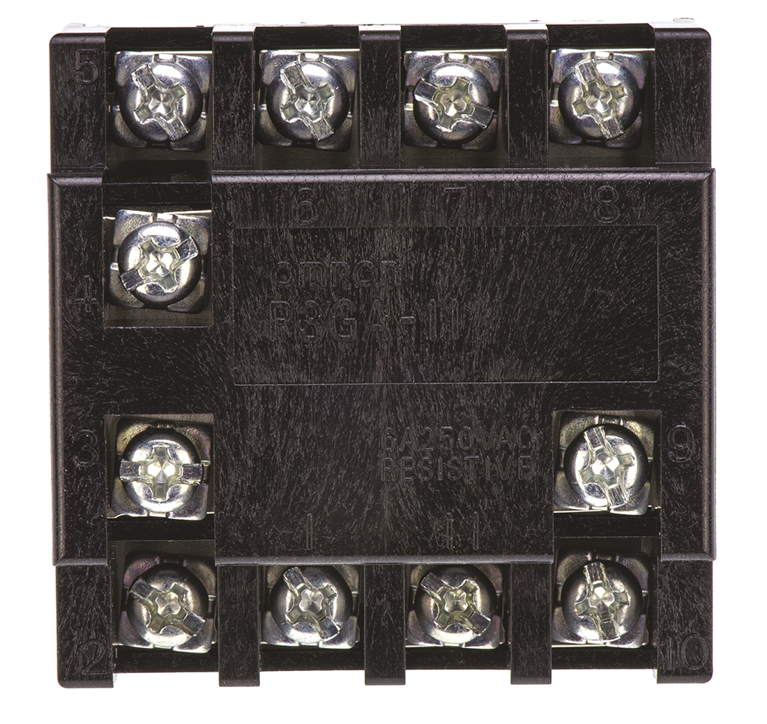 p3ga-11 Omron Socket For Use With  H3CR-F Series, H3CR-A Series, H3CR-H Series