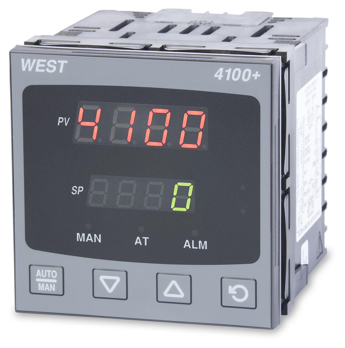 West Instruments P4100 DIN Rail PID Temperature Controller 1 Input, 1 Output Linear 240V ac/dc On-Off