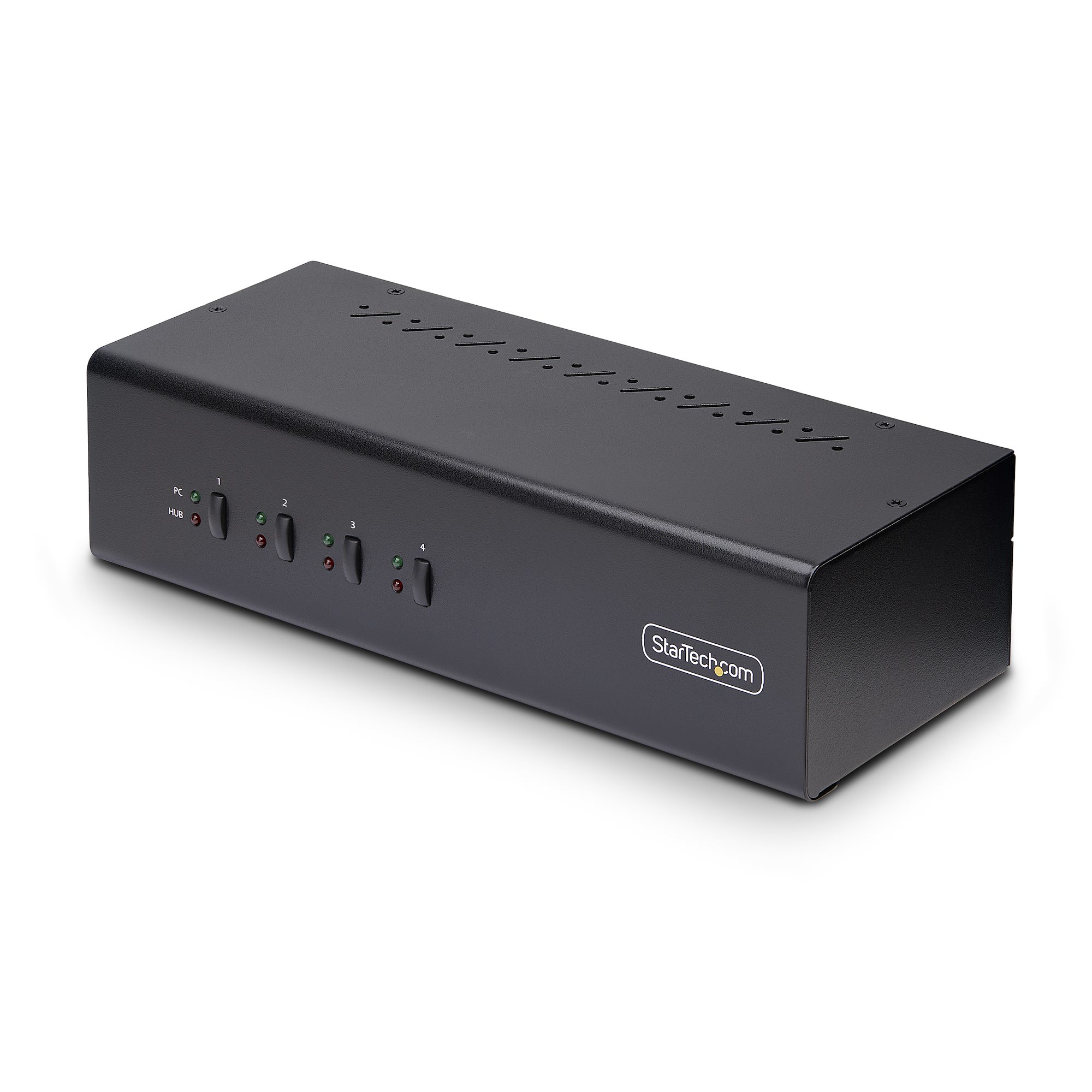 StarTech.com 4 Port 2 Displays USB DisplayPort KVM Switch 3.5 mm Stereo 3840 x 2160 pixel Maximum Resolution
