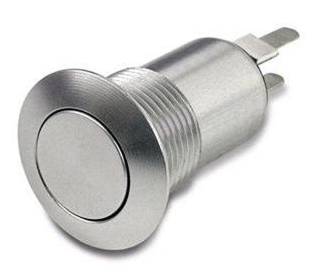 Otto P5 Series Push Button Switch, Latching, SPST, Grey LED, IP64, IP68S, IP69K, 28 V dc 115 V ac