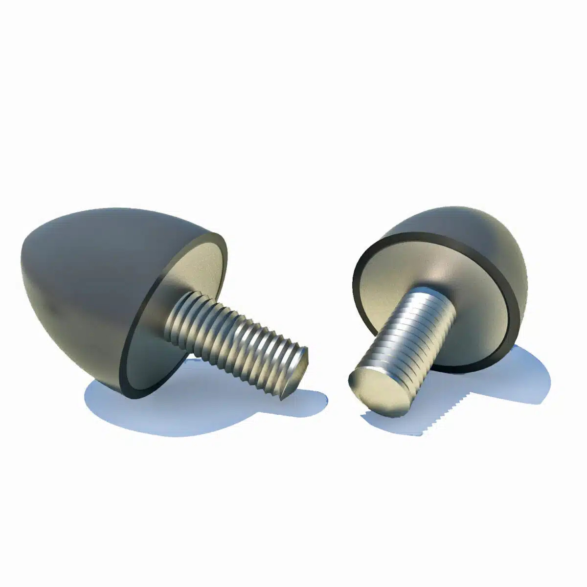 FIBET Cylindrical M8 Anti-Vibration Mount, Cone with 71 daN Compression Load