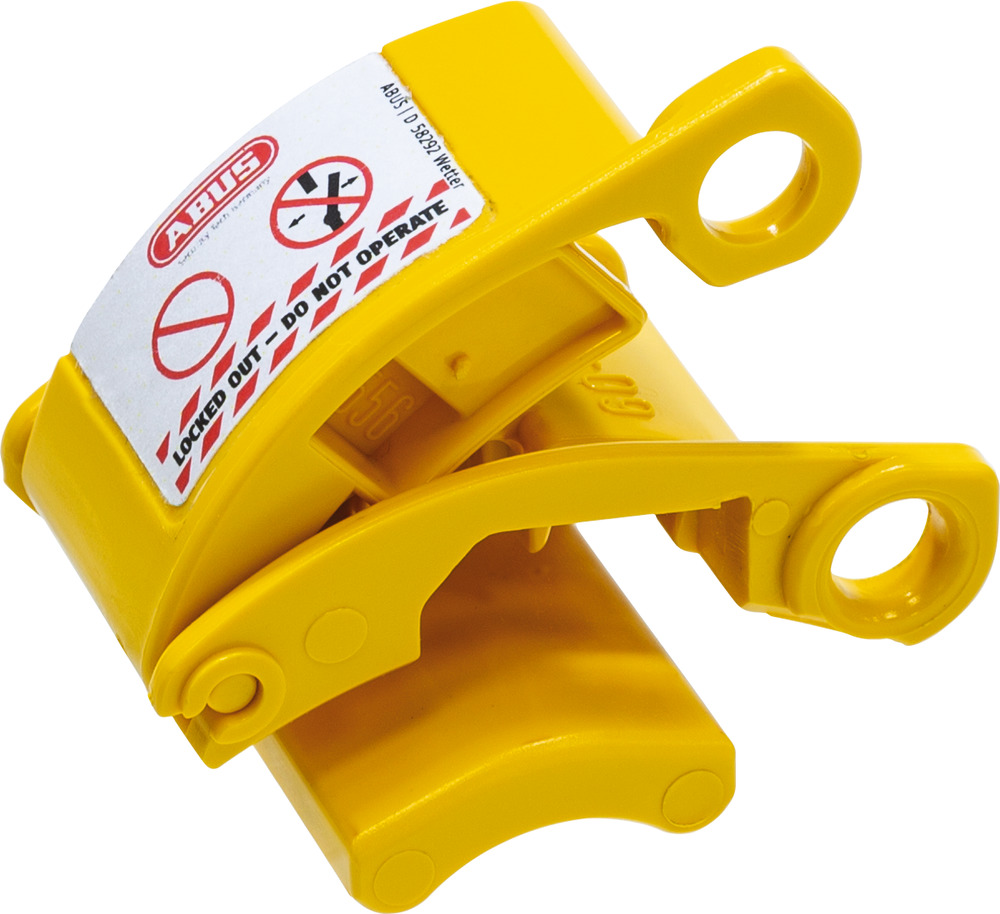 ABUS Yellow 1-Lock Lockout Polycarbonate CEE Plug Lockout, 7 mm