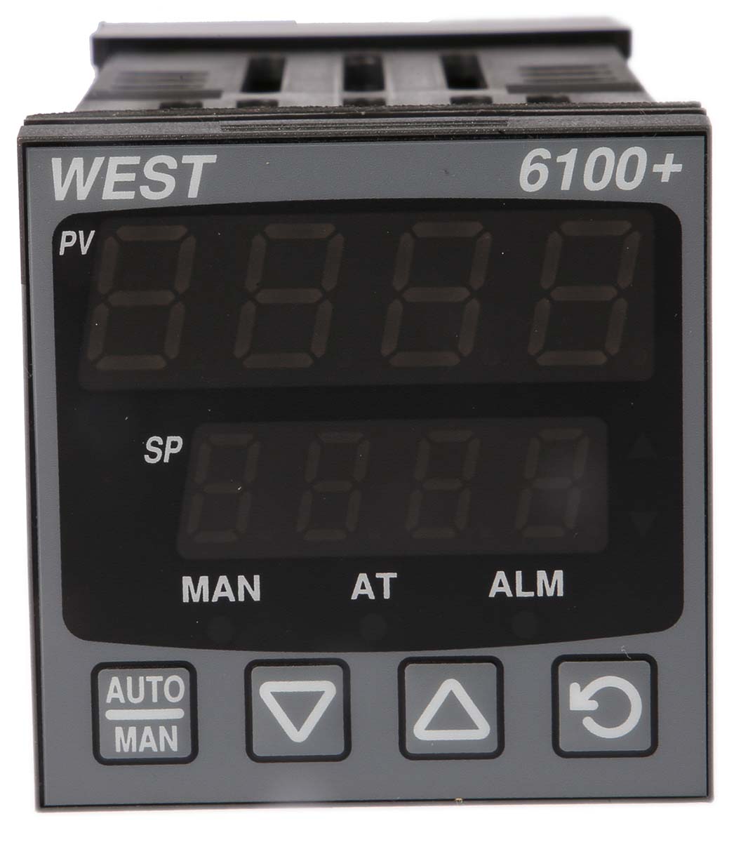 West Instruments P6100 DIN Rail, Panel PID Temperature Controller, 1 Output SSR 240V ac On-Off
