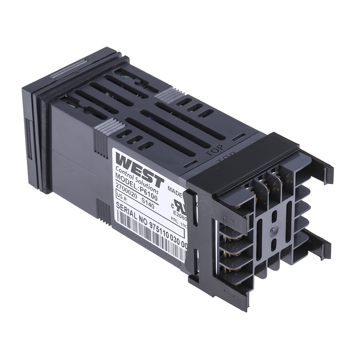 p6100-2700-02-0 West Instruments P6100 DIN Rail PID Temperature Controller 5 Input, 1 Output Linear 264V ac/dc On-Off