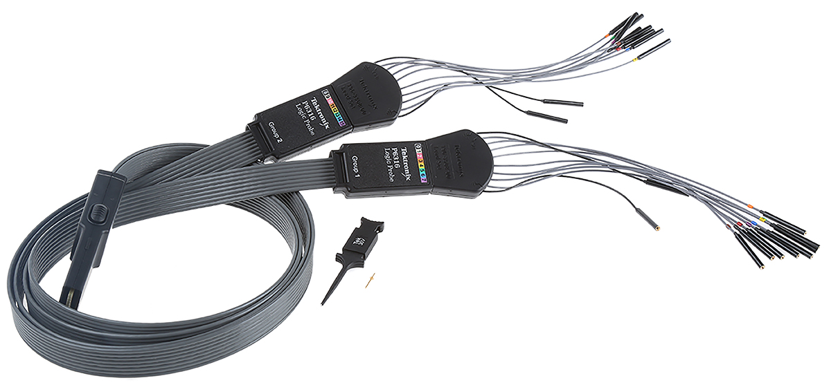 Tektronix P6316 Oscilloscope Probe, Logic Type, 200 MHz, Grabber, Lead Connector