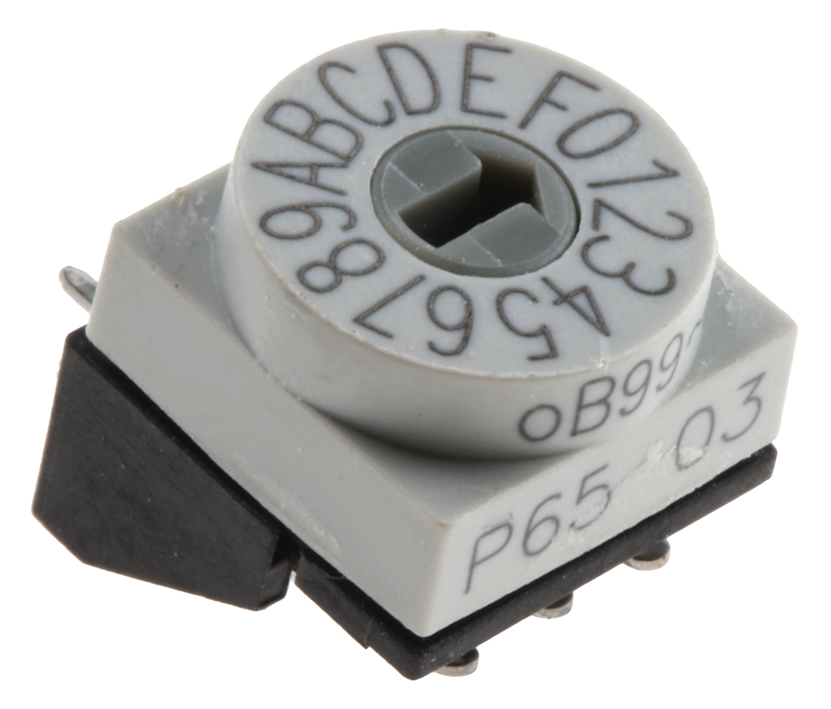 Hartmann Slot Rotary Coded DIP Switch Through Hole