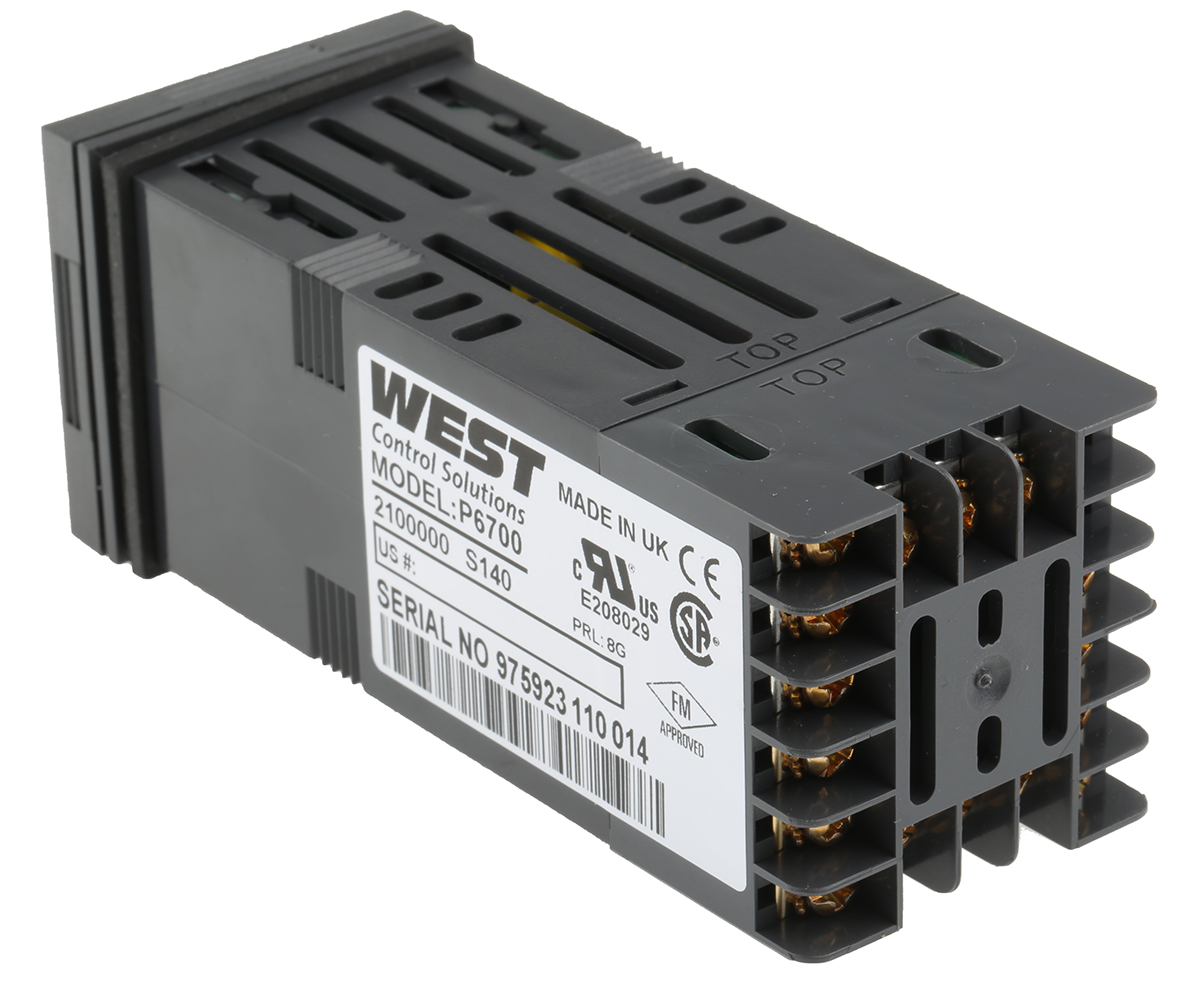 p6700-2100-000 West Instruments P6700 PID Temperature Controller 1 Input, 3 Output Relay 24V ac