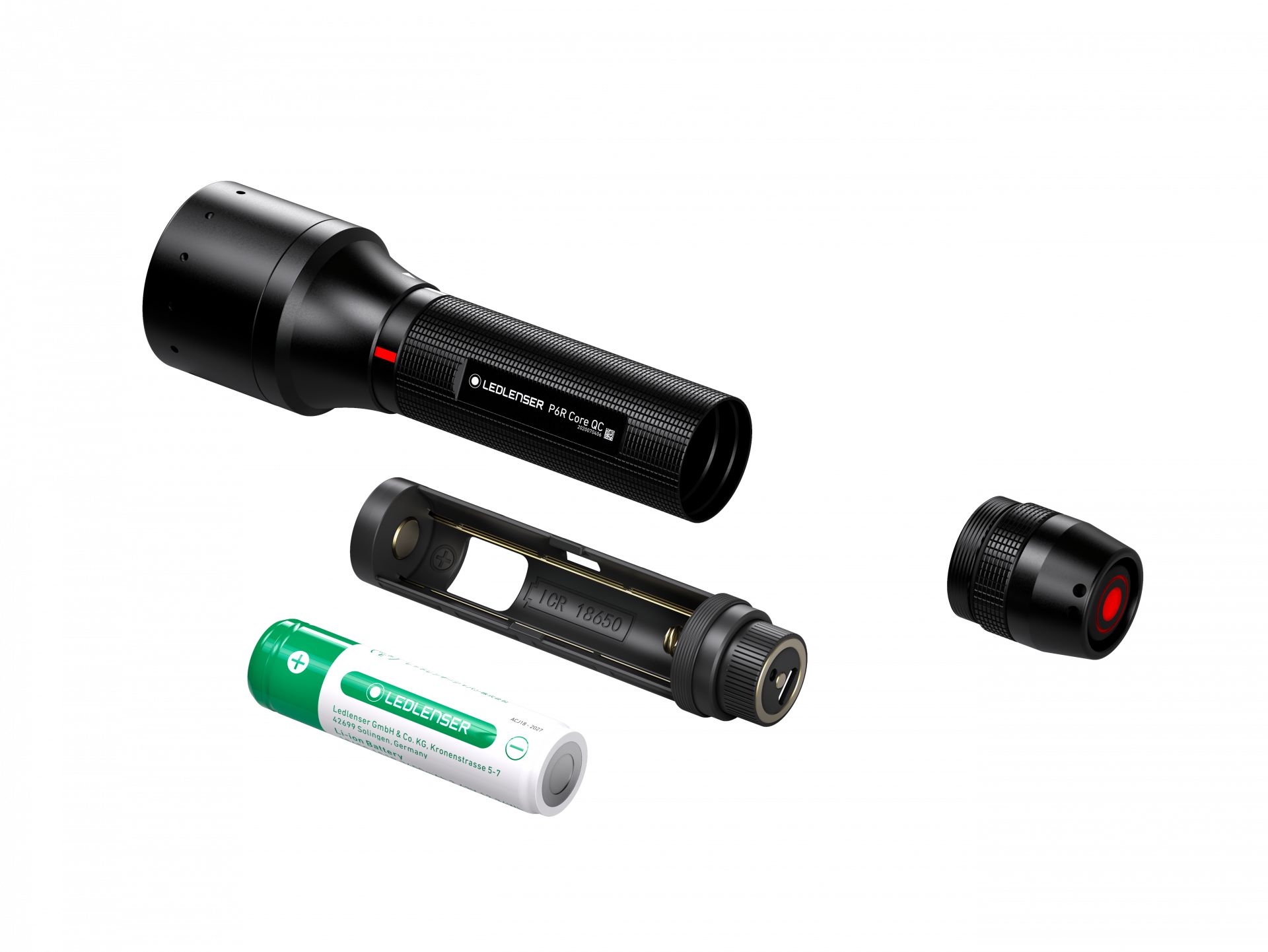 p6r-qc-core LEDLENSER LED LED Torch Blue, Green, Red, White Rechargeable