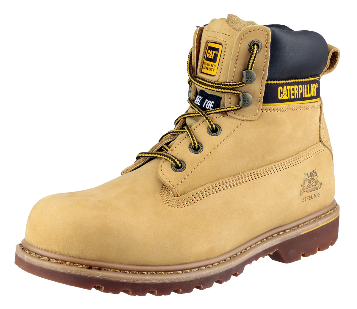 p708215 CAT Holton Honey Steel Toe Capped Men's Safety Boots 10, EU 44 EN ISO 20345:2011