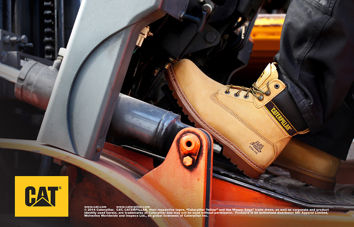 p708215 CAT Holton Honey Steel Toe Capped Men's Safety Boots 10, EU 44 EN ISO 20345:2011