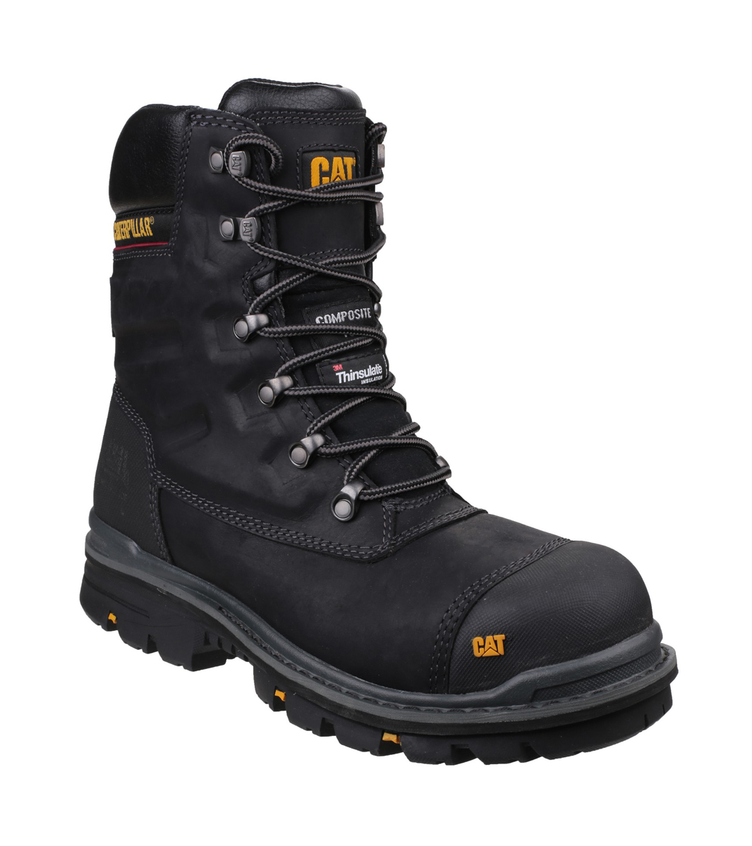 Caterpillar Premier Black Composite Toe Capped Men's Safety Boots 10 EN ISO 20345:2011