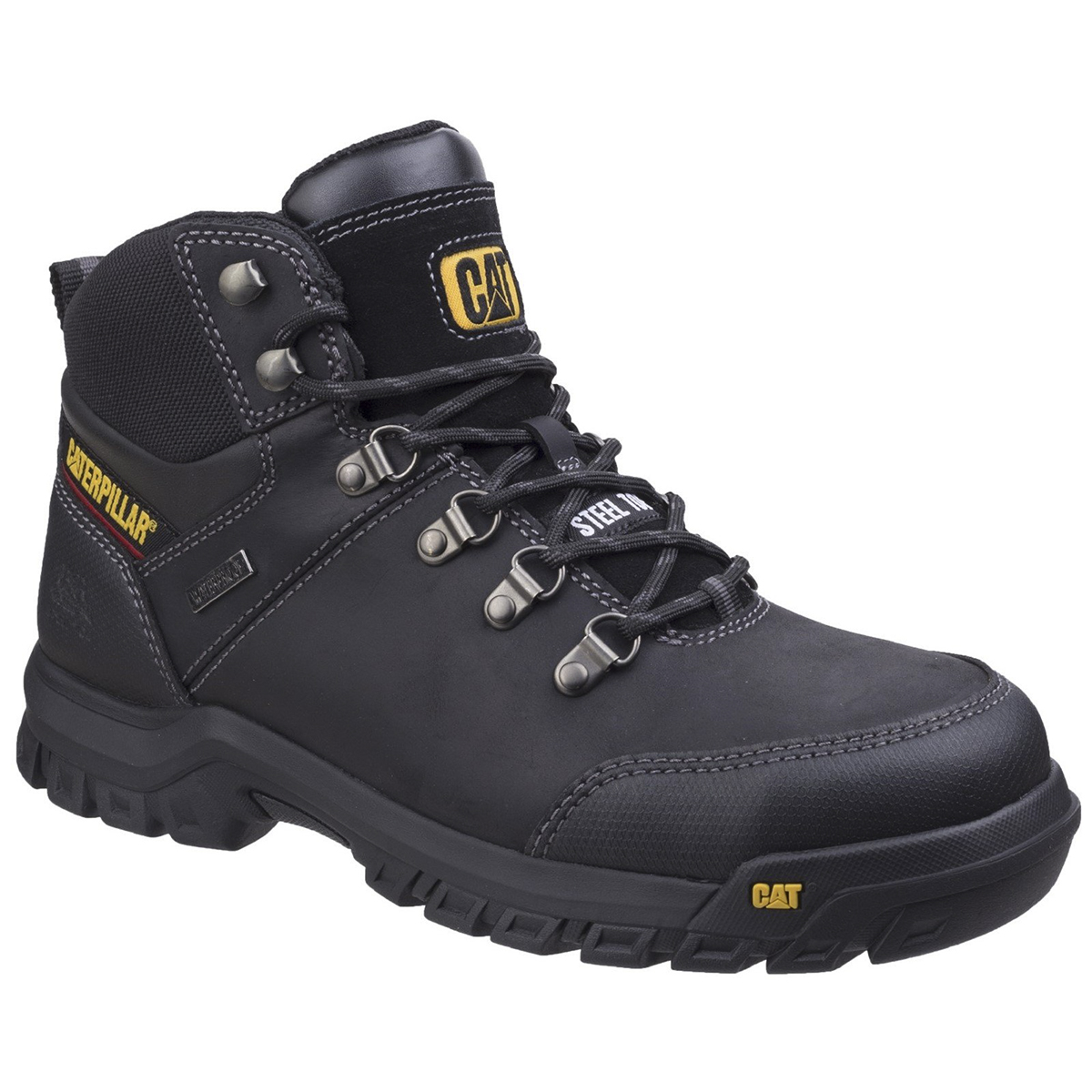 Caterpillar Framework Black Steel Toe Capped Safety Boots 10 EN ISO 20345:2011