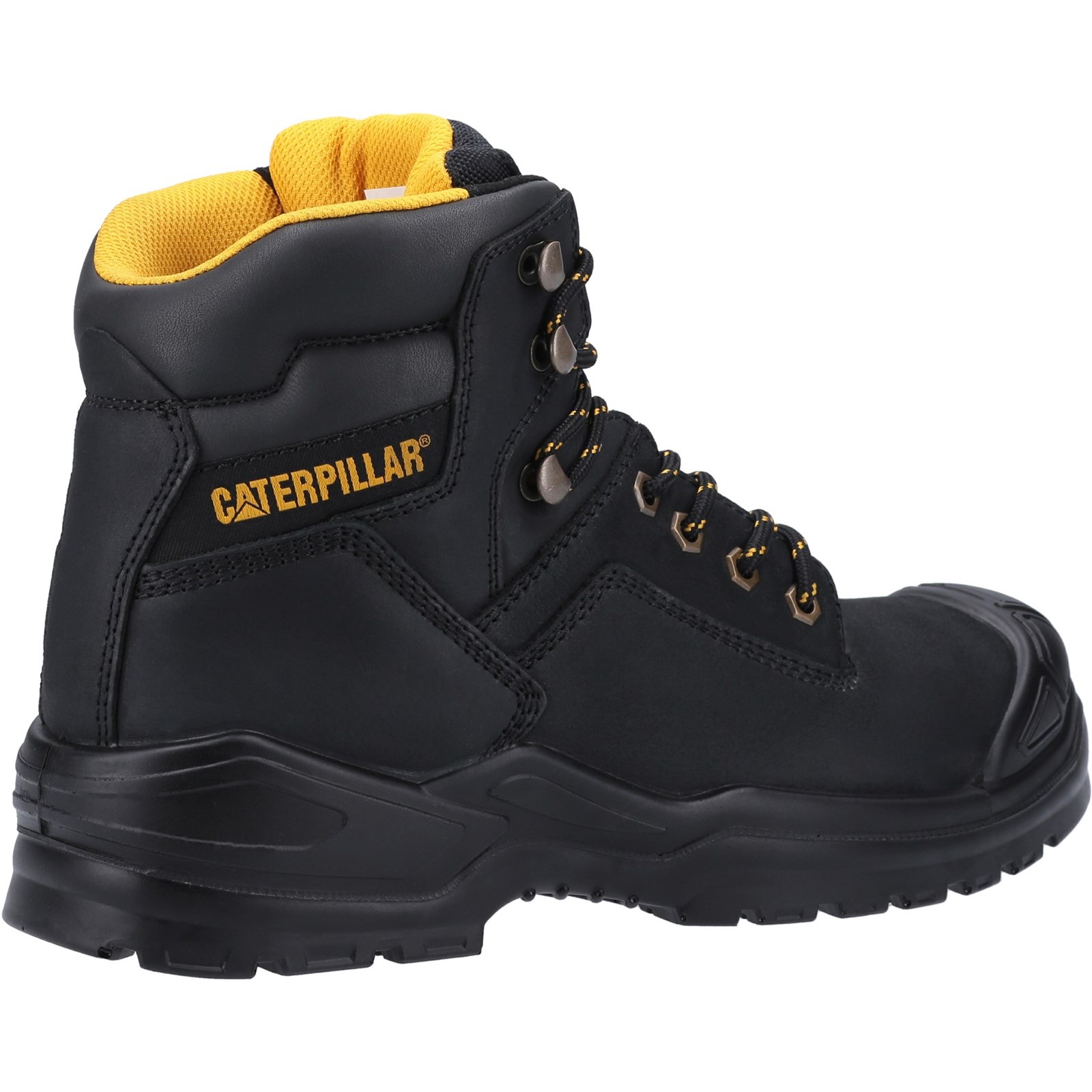 p724913 CAT P724913 Black Steel Toe Capped Unisex Safety Boots 9, EU 43
